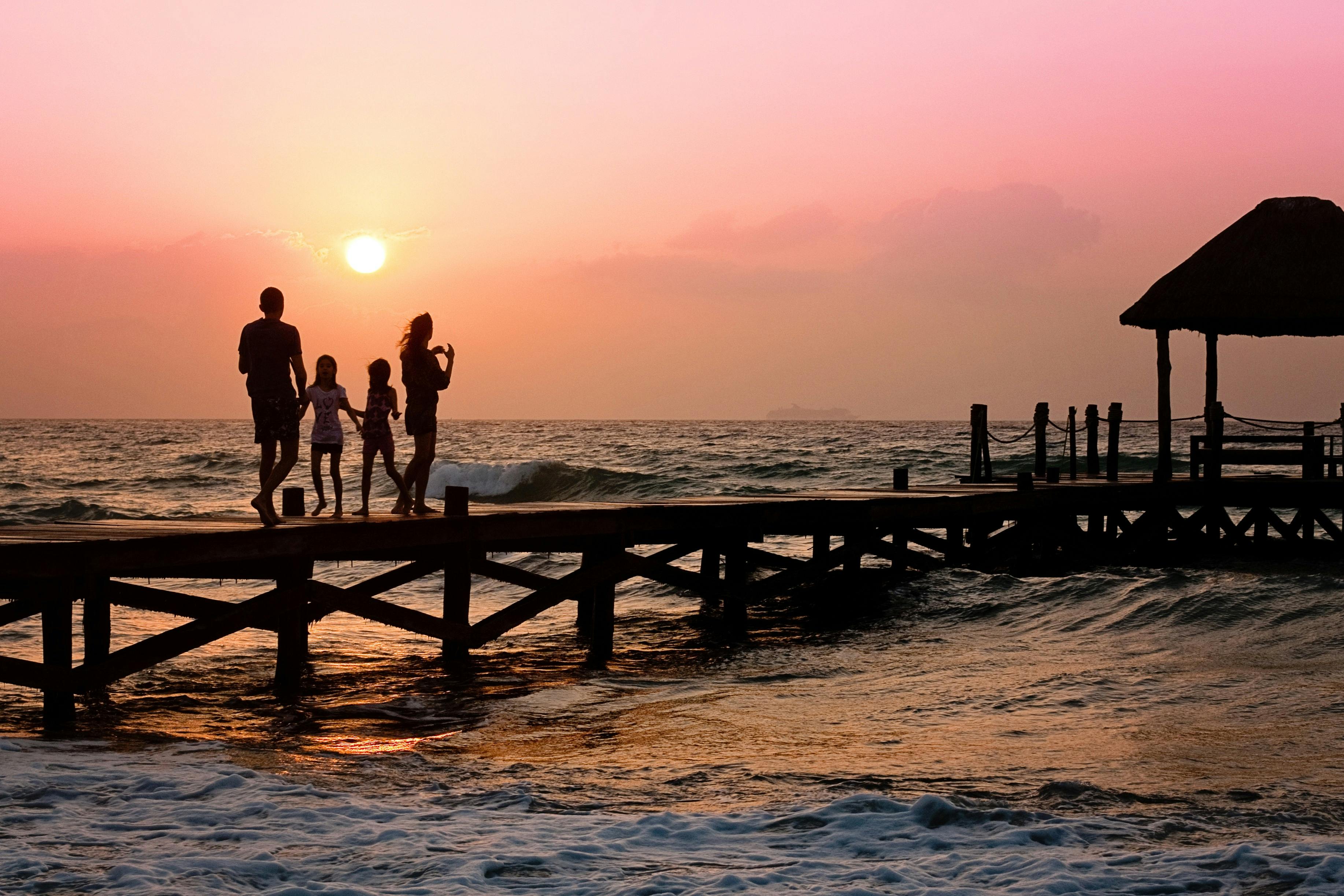 Happy family on vacation